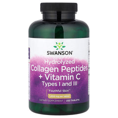 Swanson Hydrolyzed Collagen Peptides baksida näringsfakta