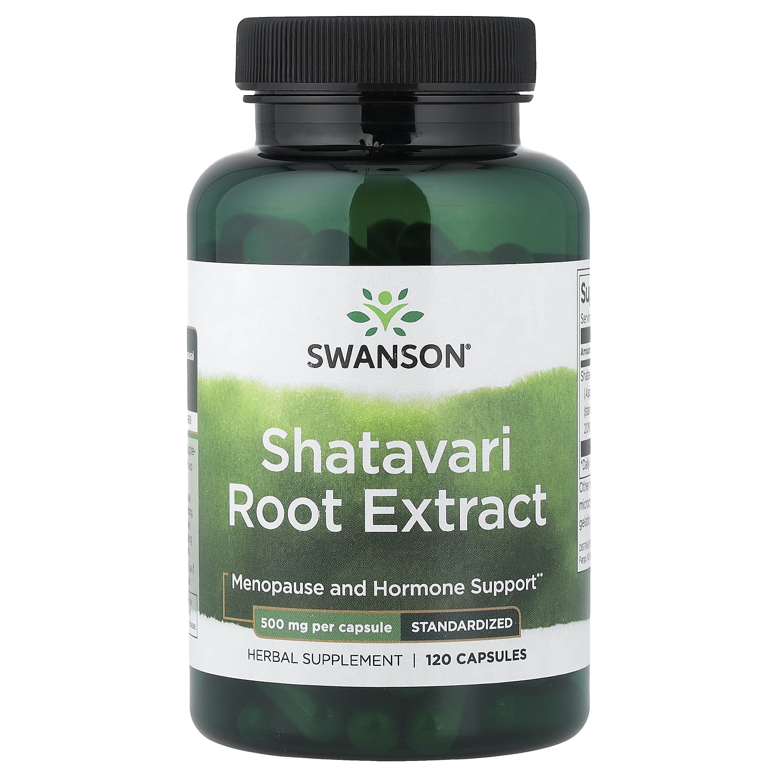 Swanson Shatavari Root Extract baksida