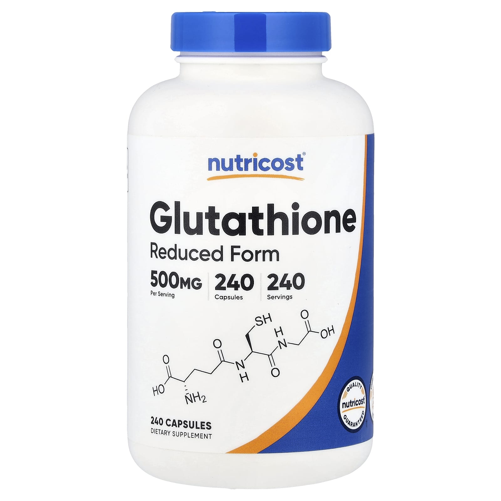 Nutricost Glutathione 240 kapslar framsida