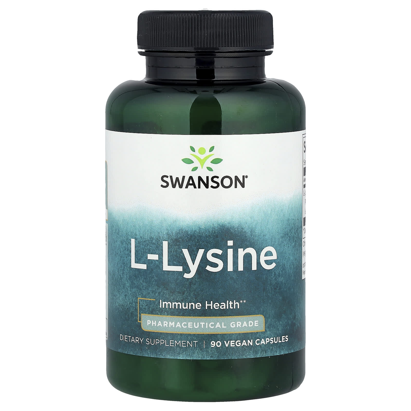 L-Lysine baksida med näringsfakta