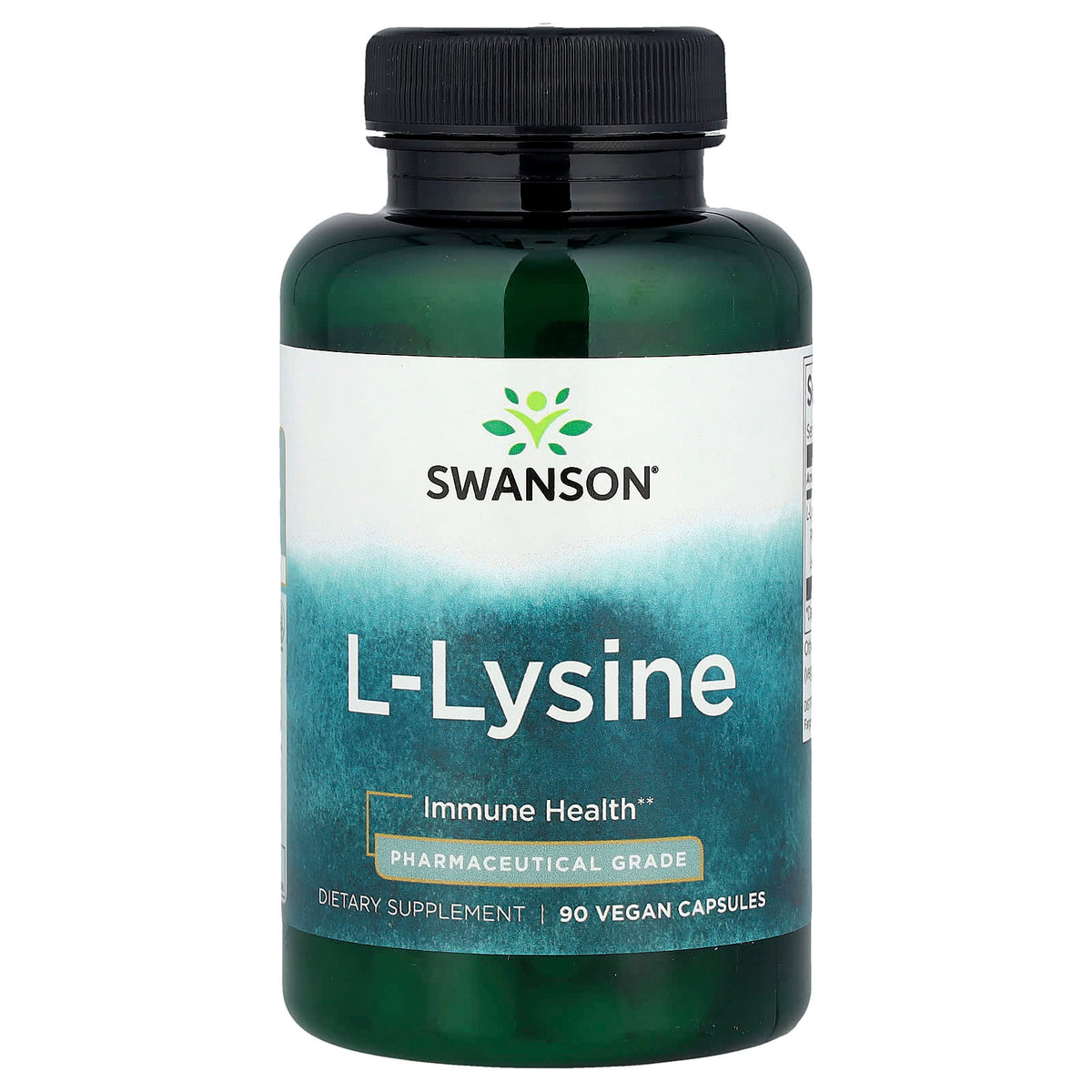 L-Lysine baksida med näringsfakta