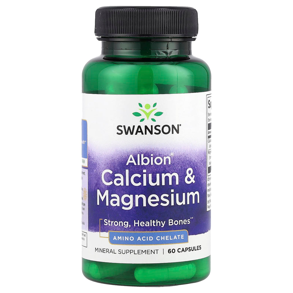 Swanson Albion Calcium & Magnesium baksida