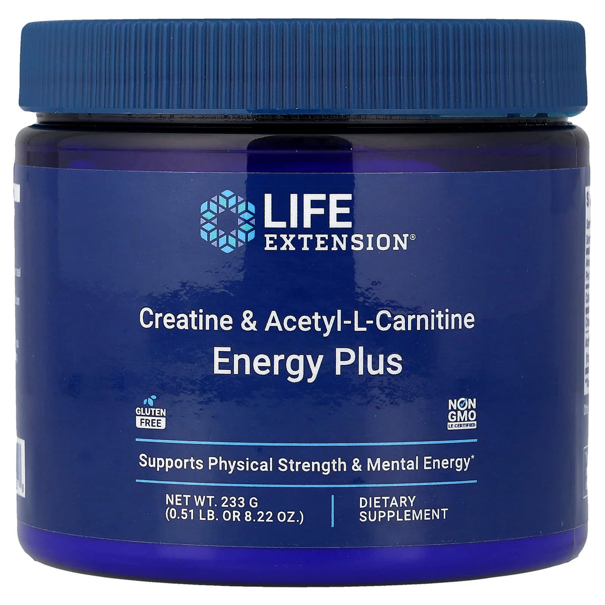 Life Extension Creatine & Acetyl-L-Carnitine Energy Plus baksida