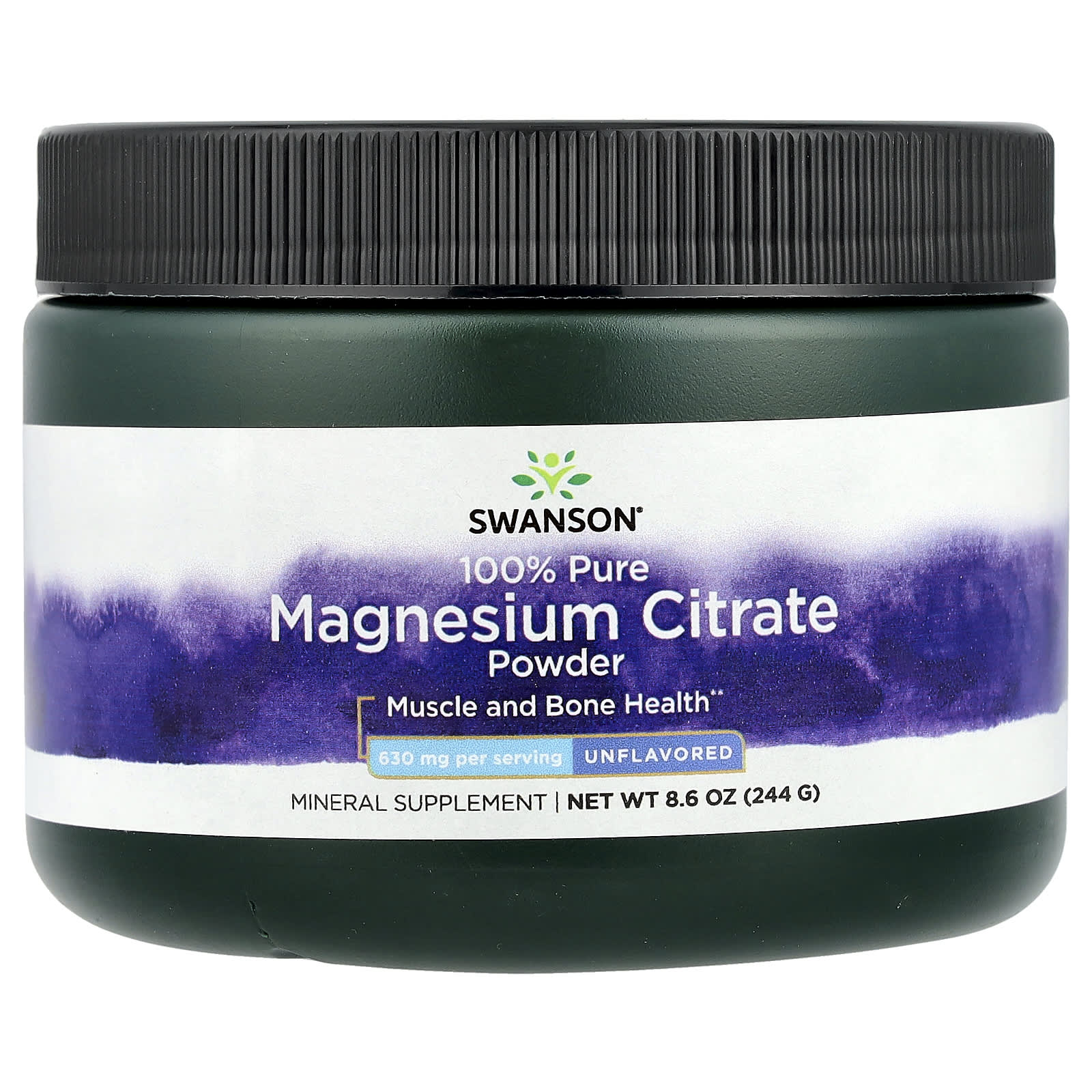 Swanson Magnesium Citrate flaskdetalj