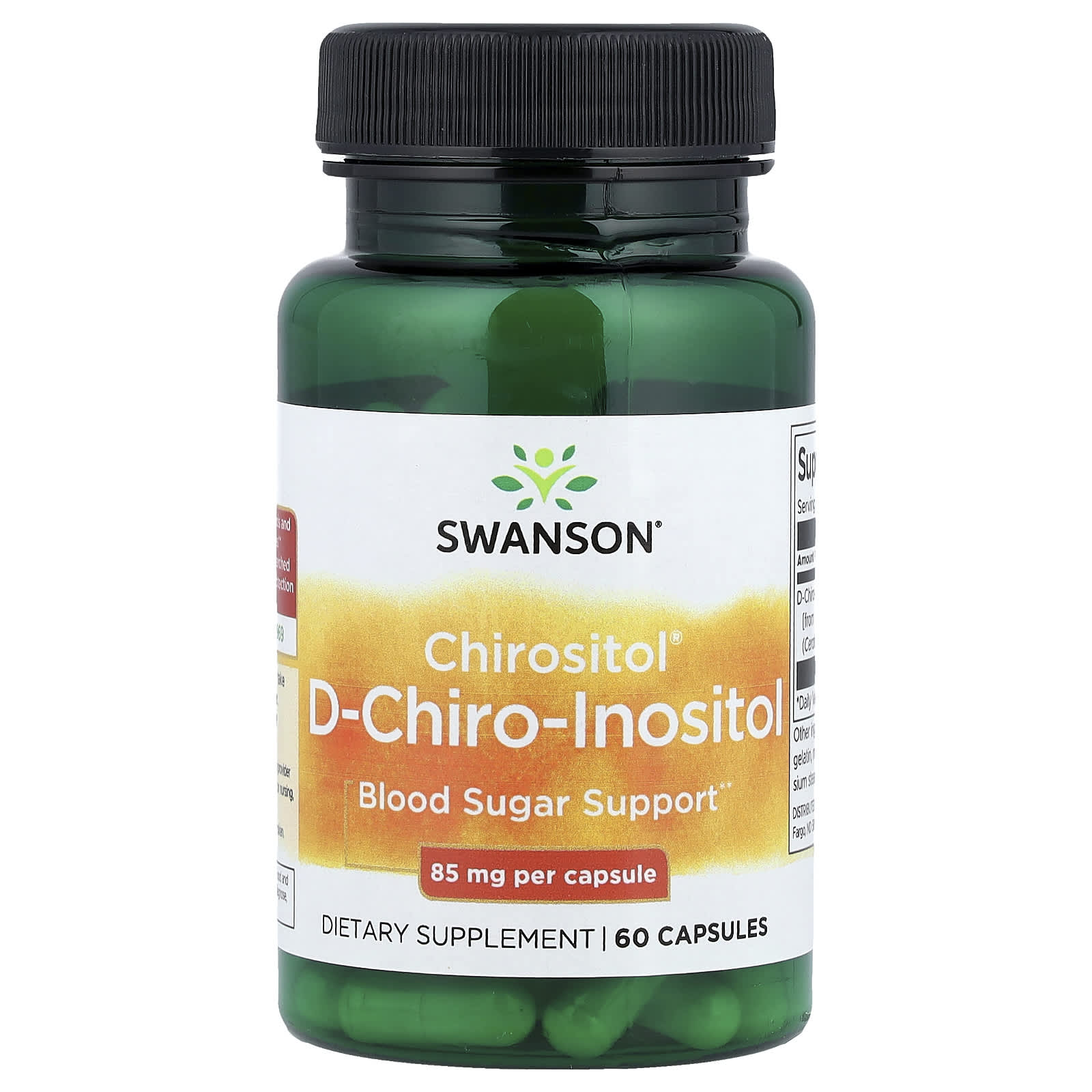 D-Chiro-Inositol 85 mg per kapsel - baksida