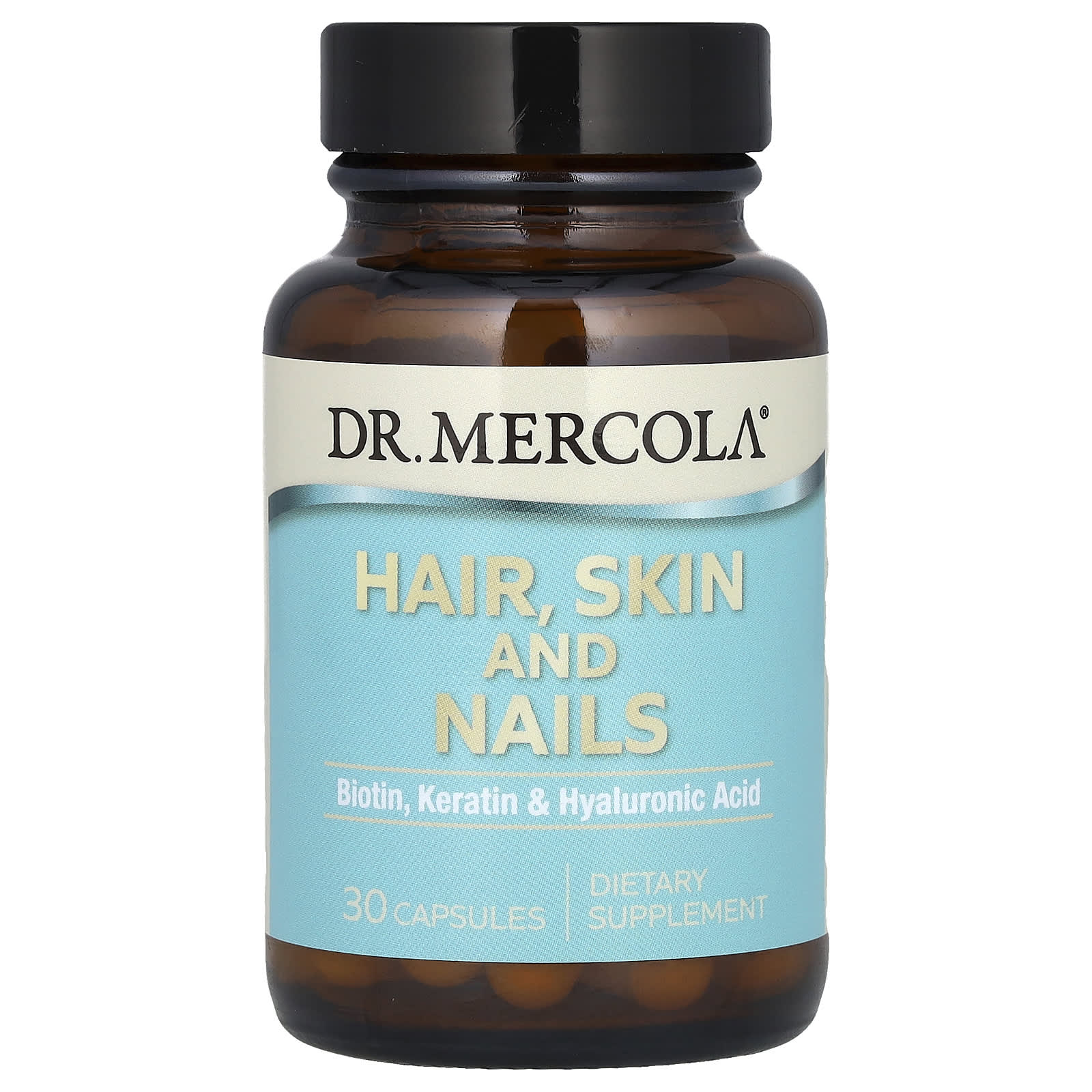 Hair, Skin and Nails baksida med näringsfakta