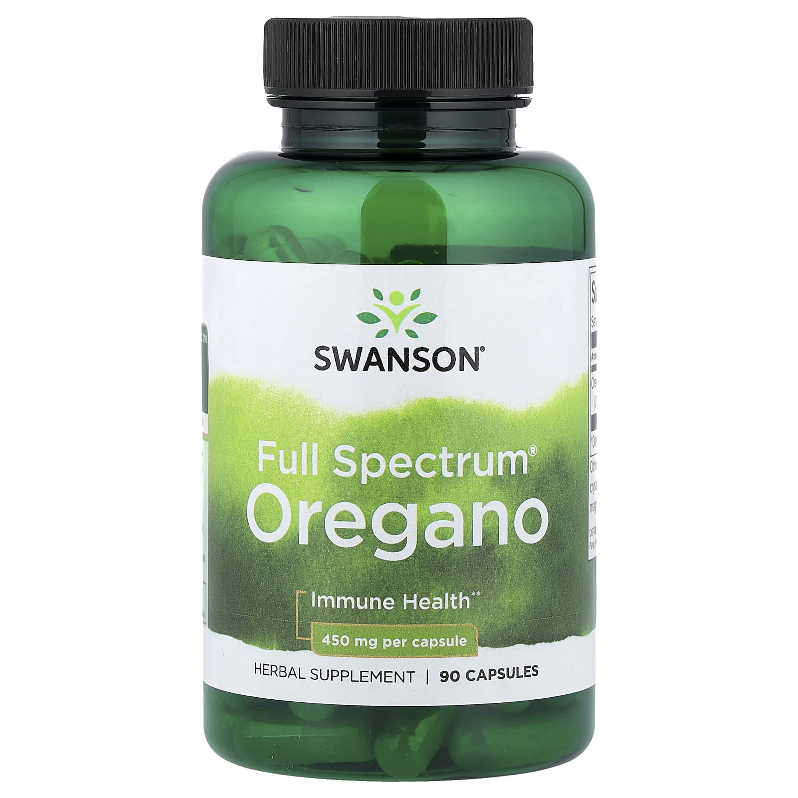 Swanson Full Spectrum Oregano baksida