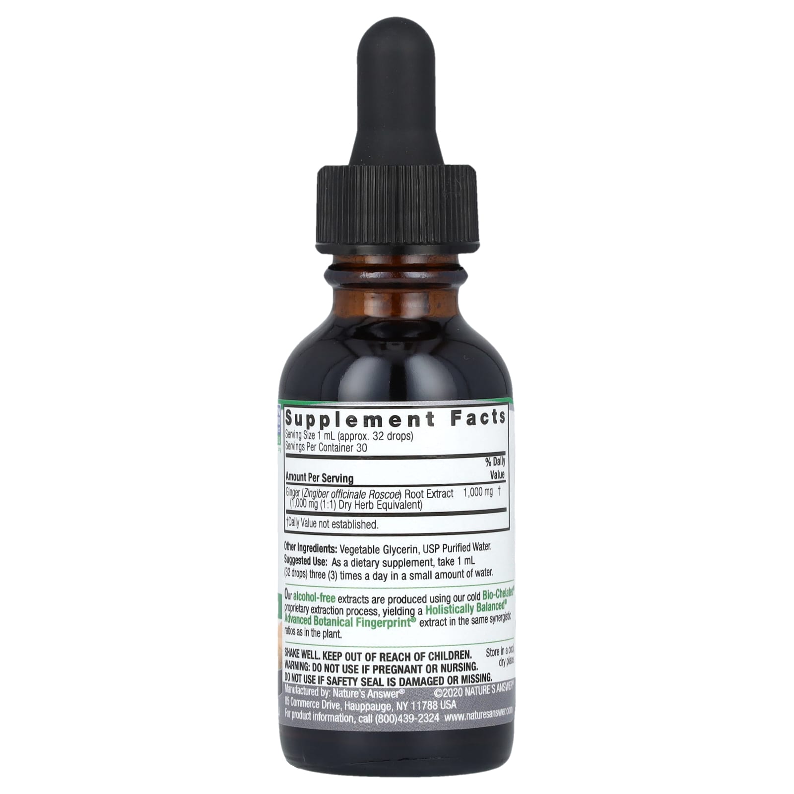 Nature's Answer - Ginger Root Fluid Extract - 30ml