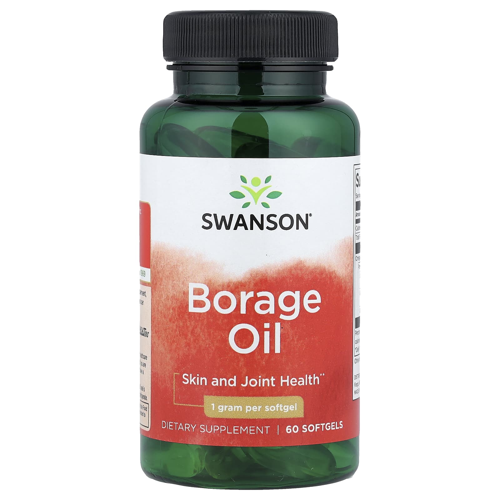Borage Oil – GLA & Essentiella Fettsyror baksida