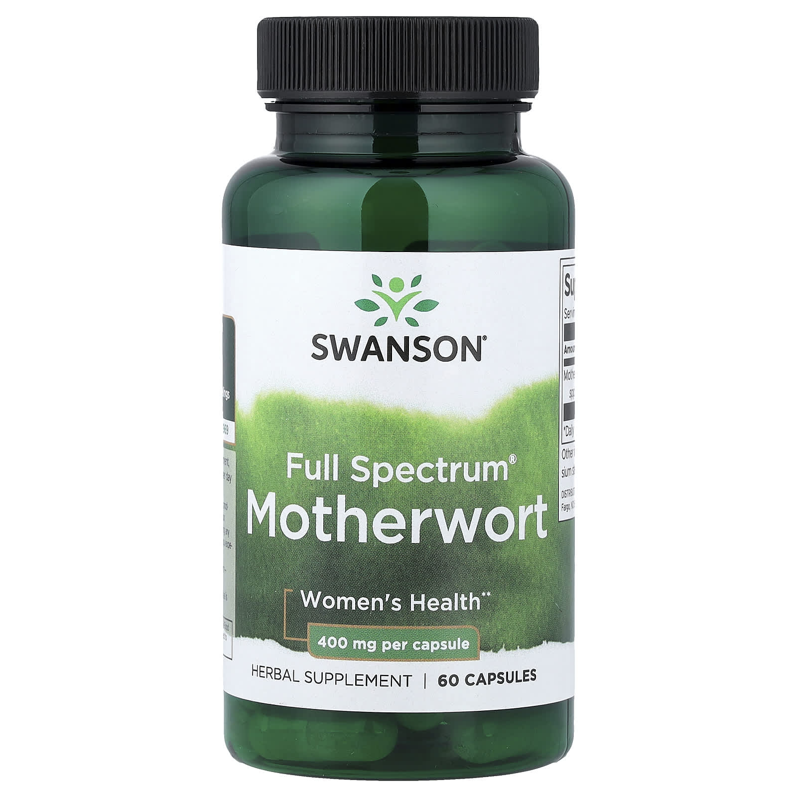 Swanson Full Spectrum Motherwort baksida