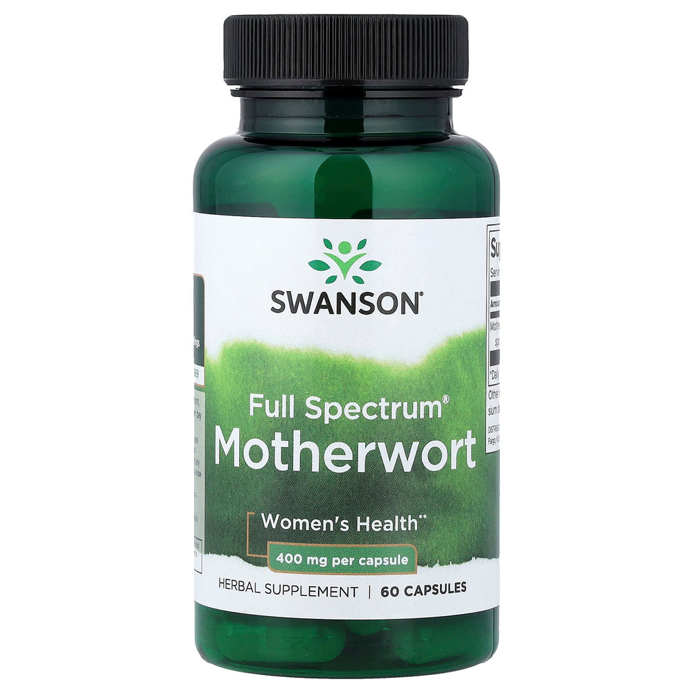 Swanson Full Spectrum Motherwort baksida