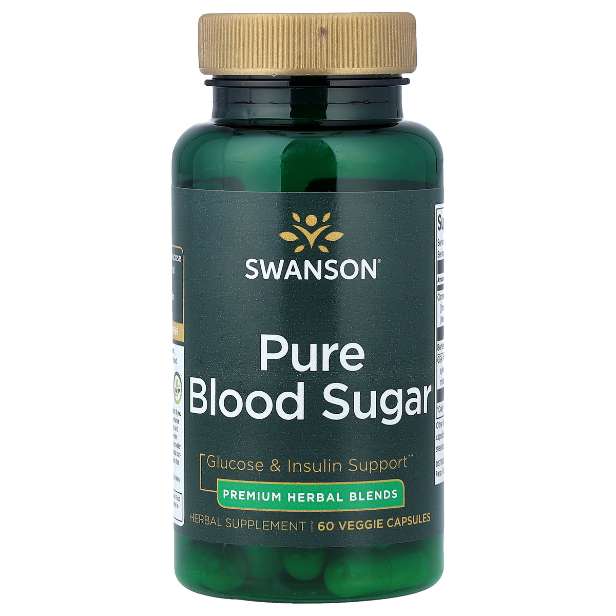 Swanson - Pure Blood Sugar - 60 vcaps (KORT DATUM 2026-05-30)