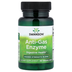 Swanson Anti-Gas Enzyme baksida näringsfakta