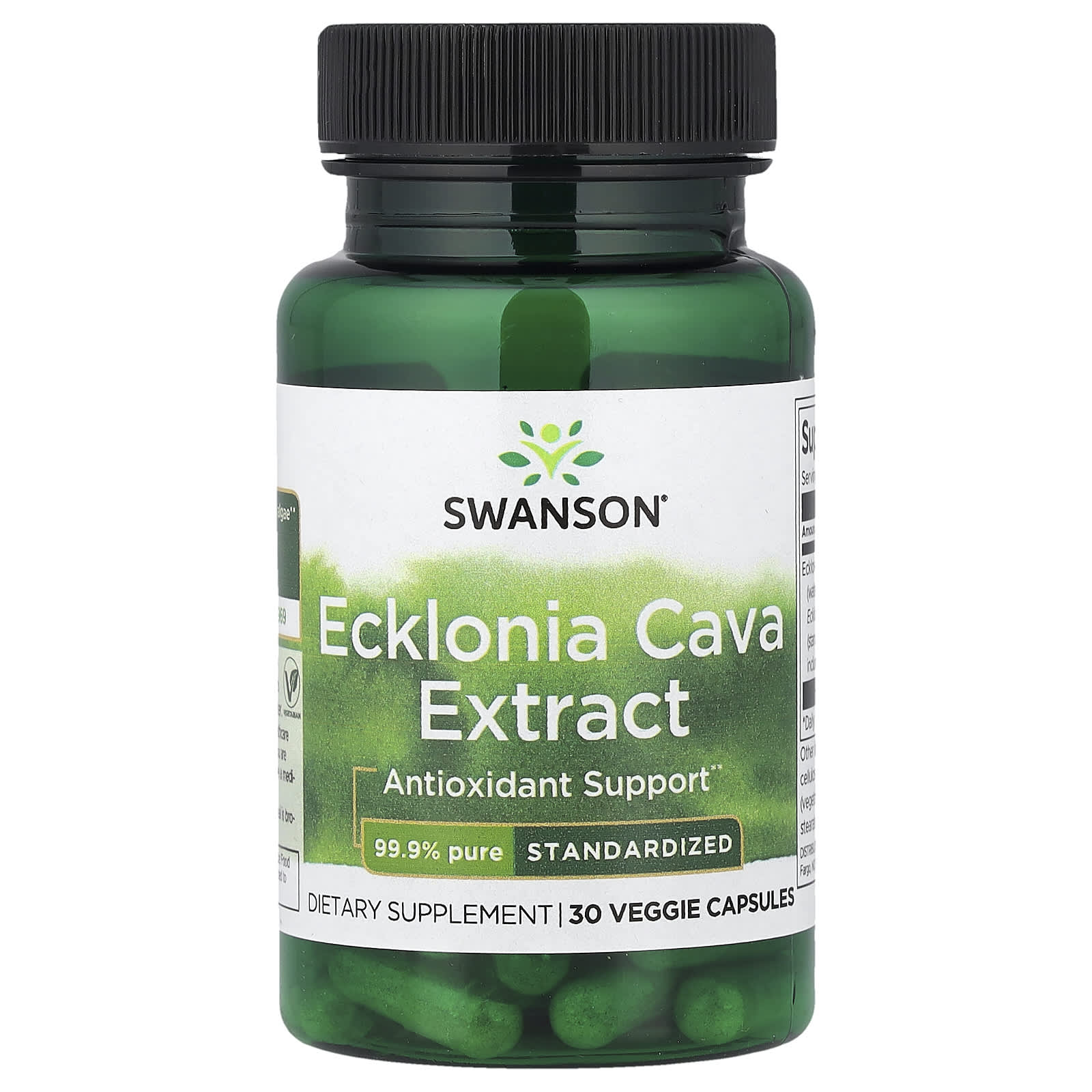 Swanson Ecklonia Cava Extract baksida näringsfakta