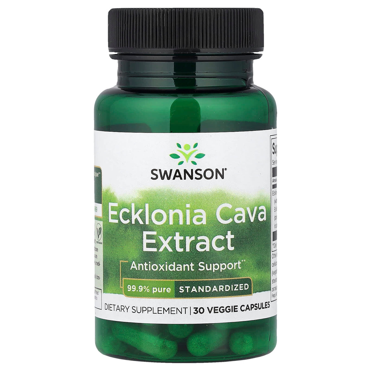 Swanson Ecklonia Cava Extract baksida näringsfakta