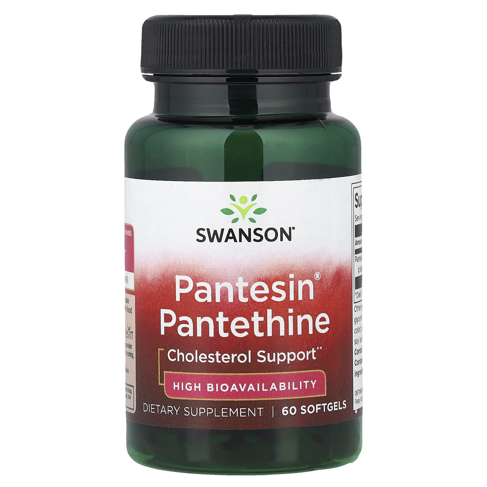 Swanson Pantesin Pantethine 60 Sgels framsida