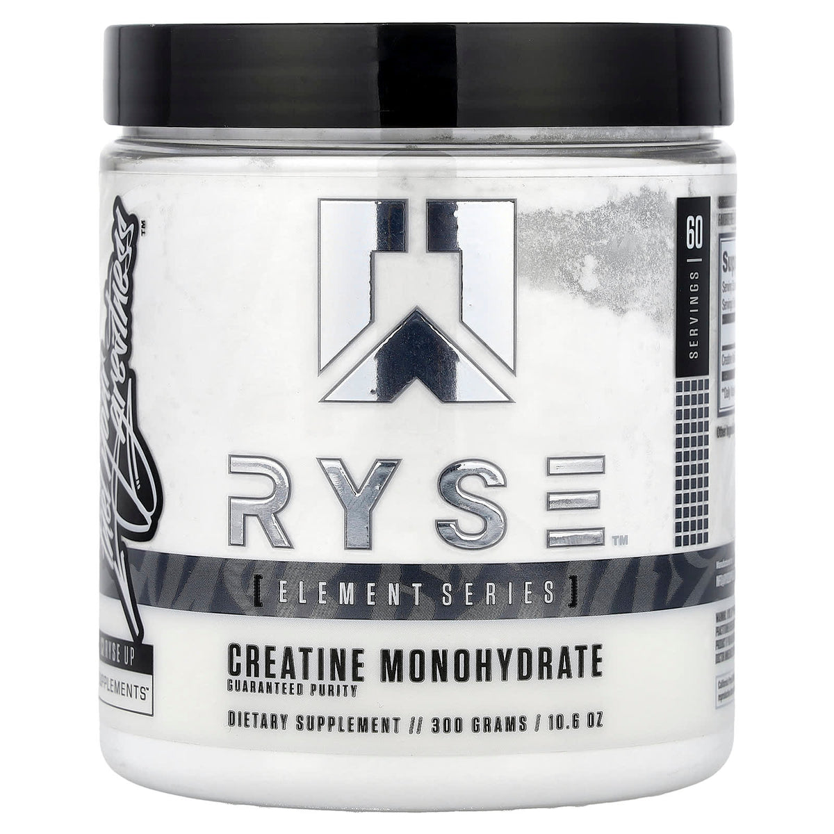 Creatine Monohydrate 300g baksida näringsfakta
