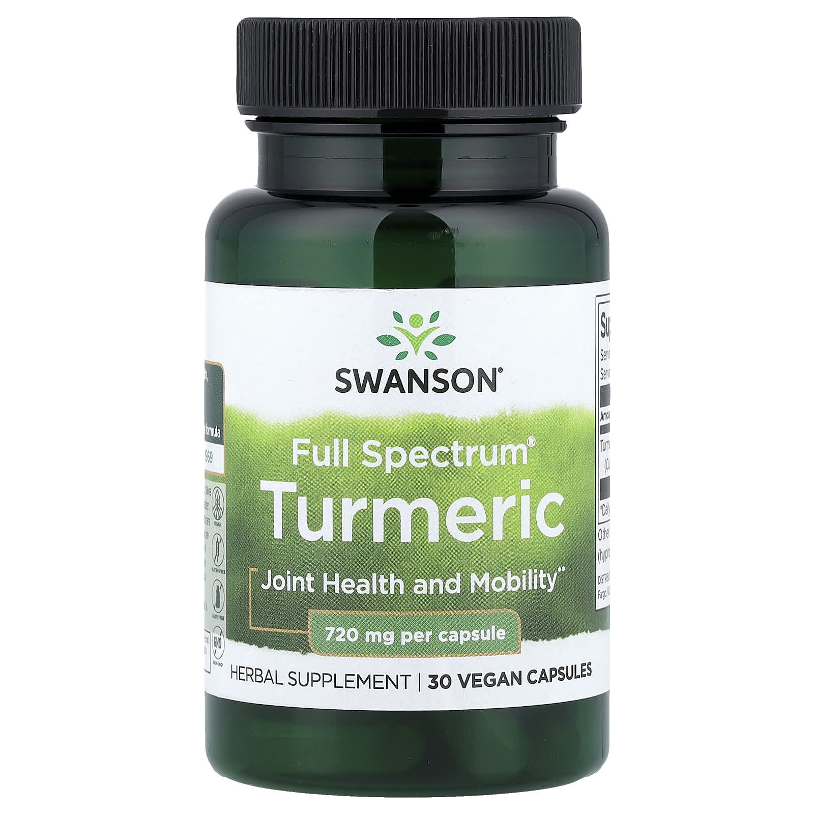 Full Spectrum Turmeric baksida näringsfakta