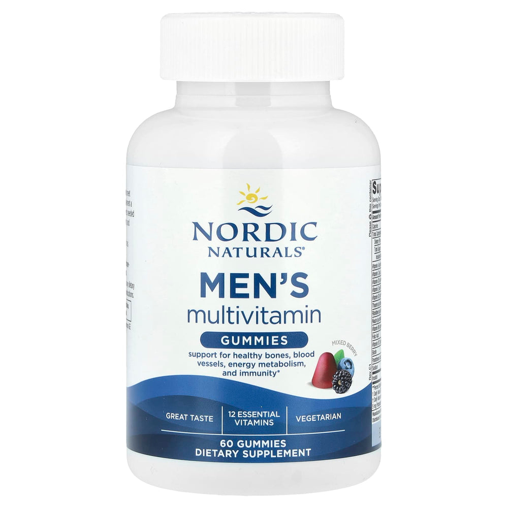 Men's Multivitamin Gummies – Skogsfrukter baksida