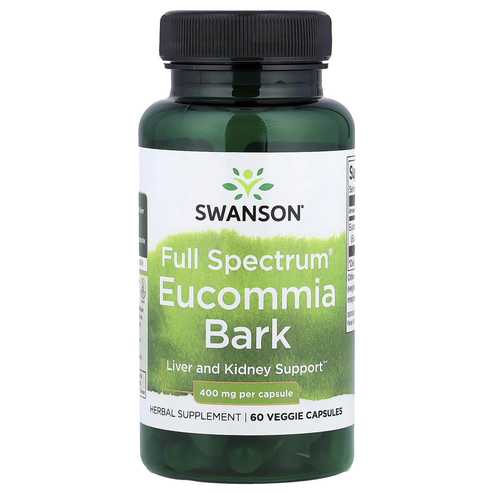 Eucommia Bark baksida näringsfakta