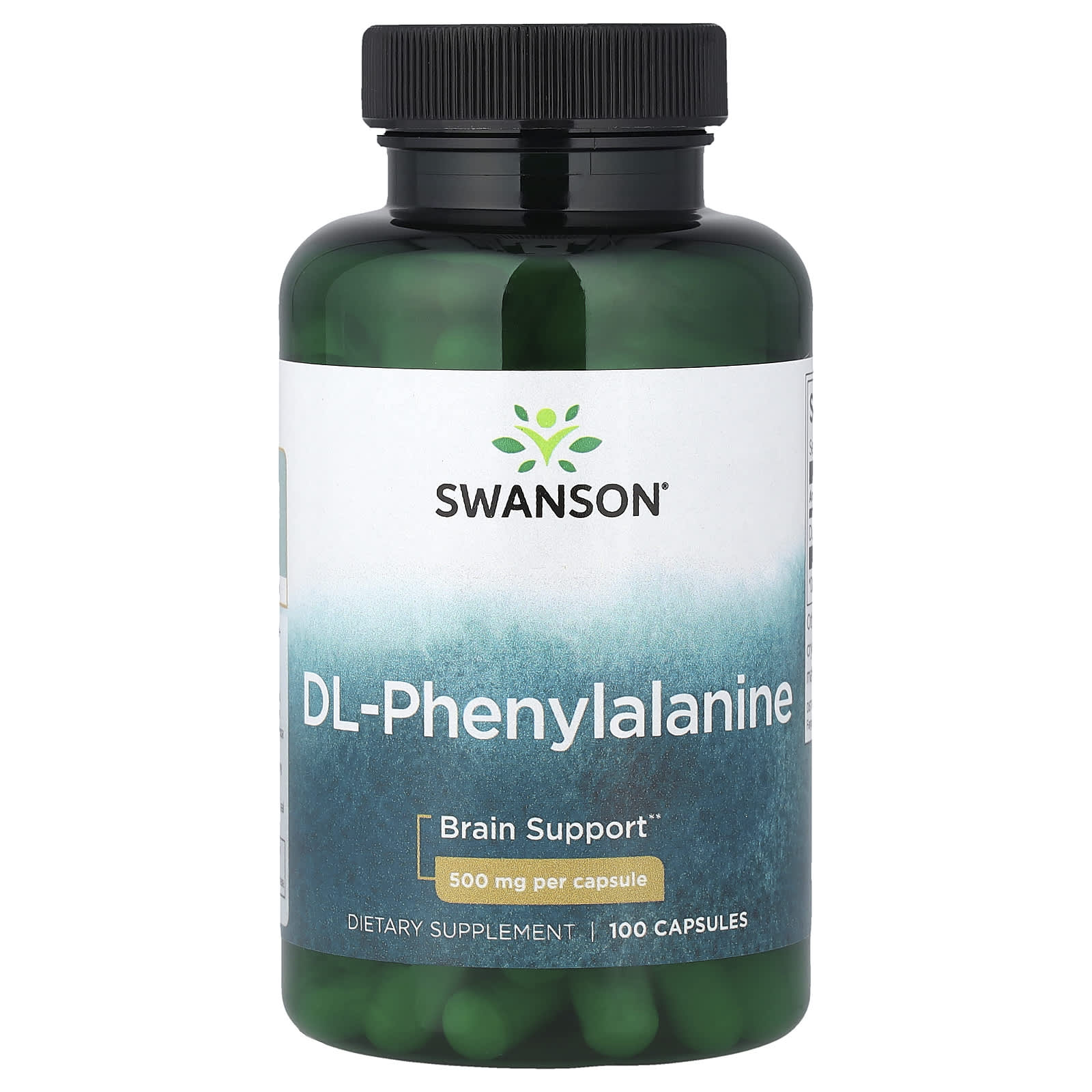 Swanson dl-Phenylalanine 500mg framsida