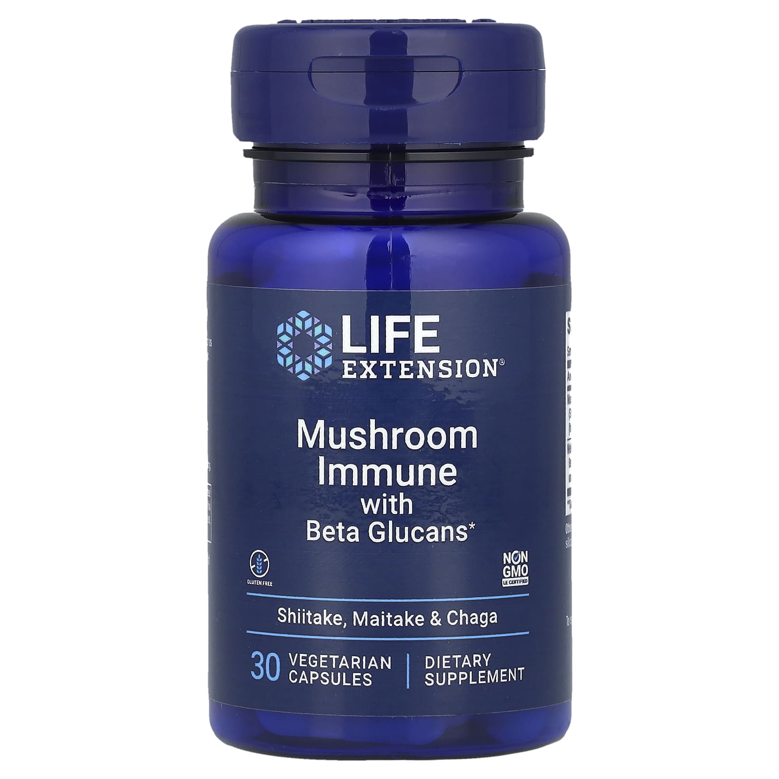 Life Extension Mushroom Immune With Beta Glucans framsida