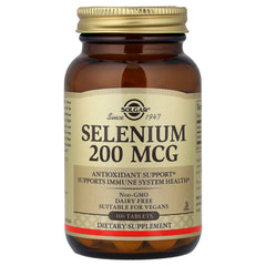 Solgar - Gærfri Selen 200mcg 250 Tabletter