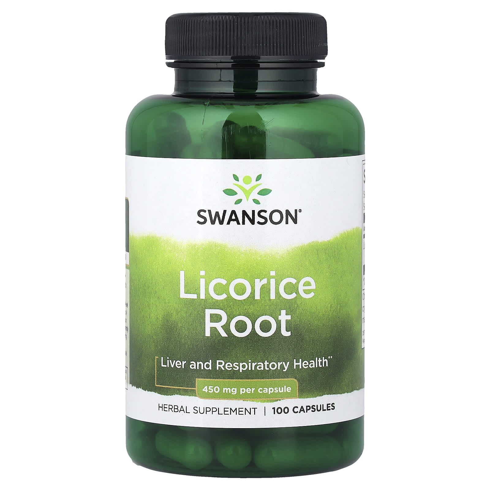 Swanson Licorice Root baksida näringsfakta
