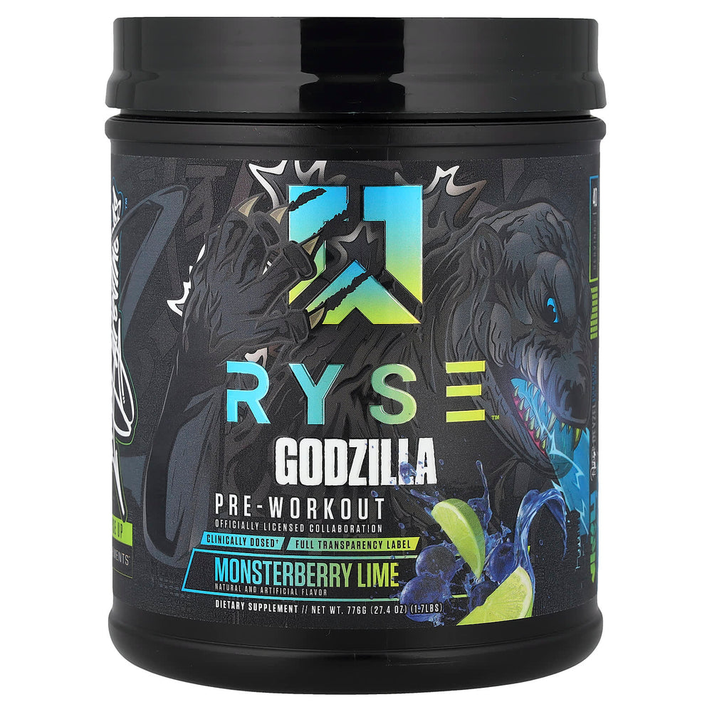 RYSE Godzilla Pre-Workout baksida näringsfakta