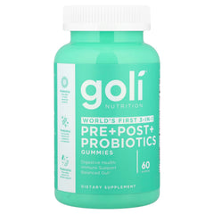 Goli Nutrition Pre+Post+Probiotics Gummies baksida