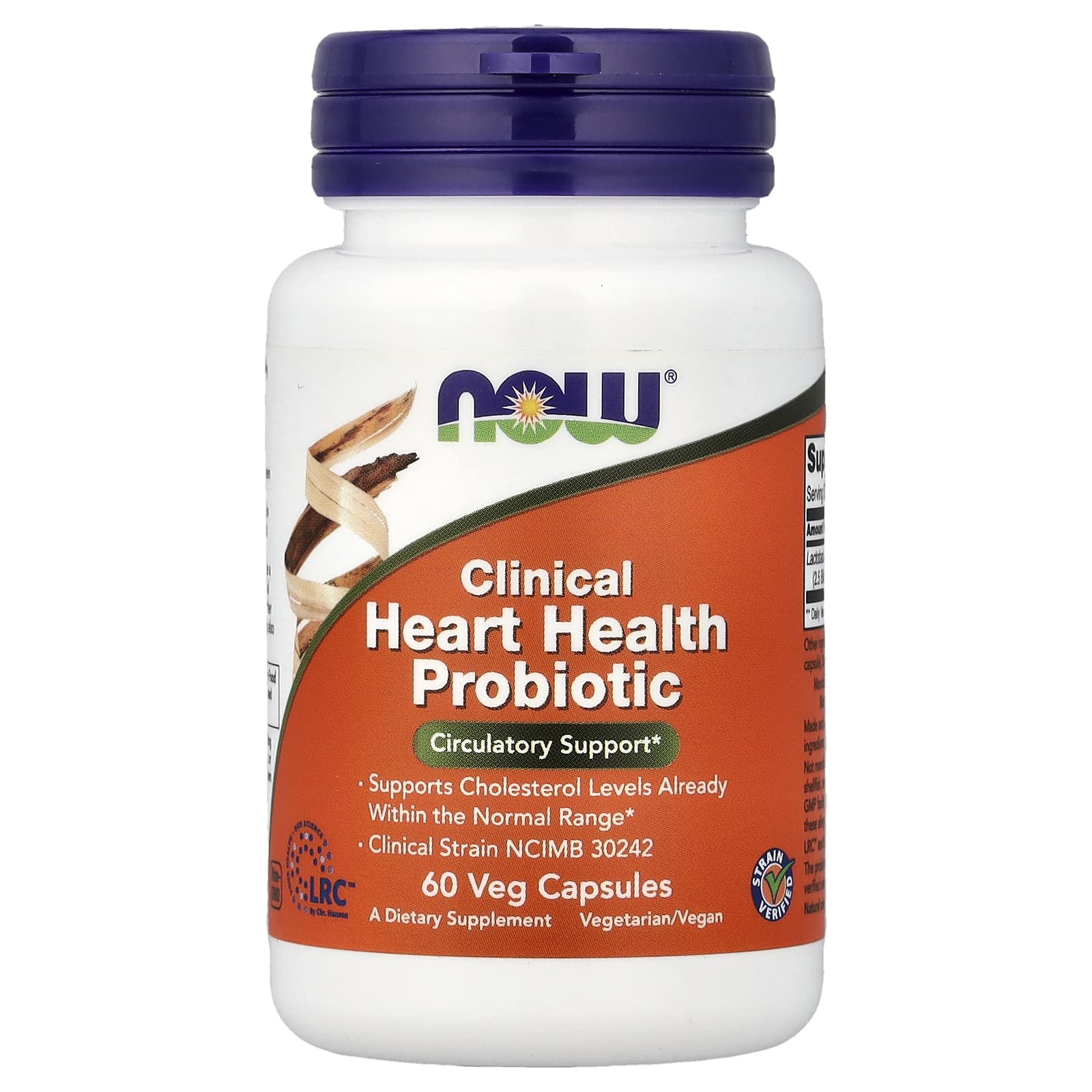 Clinical Heart Health Probiotic baksida