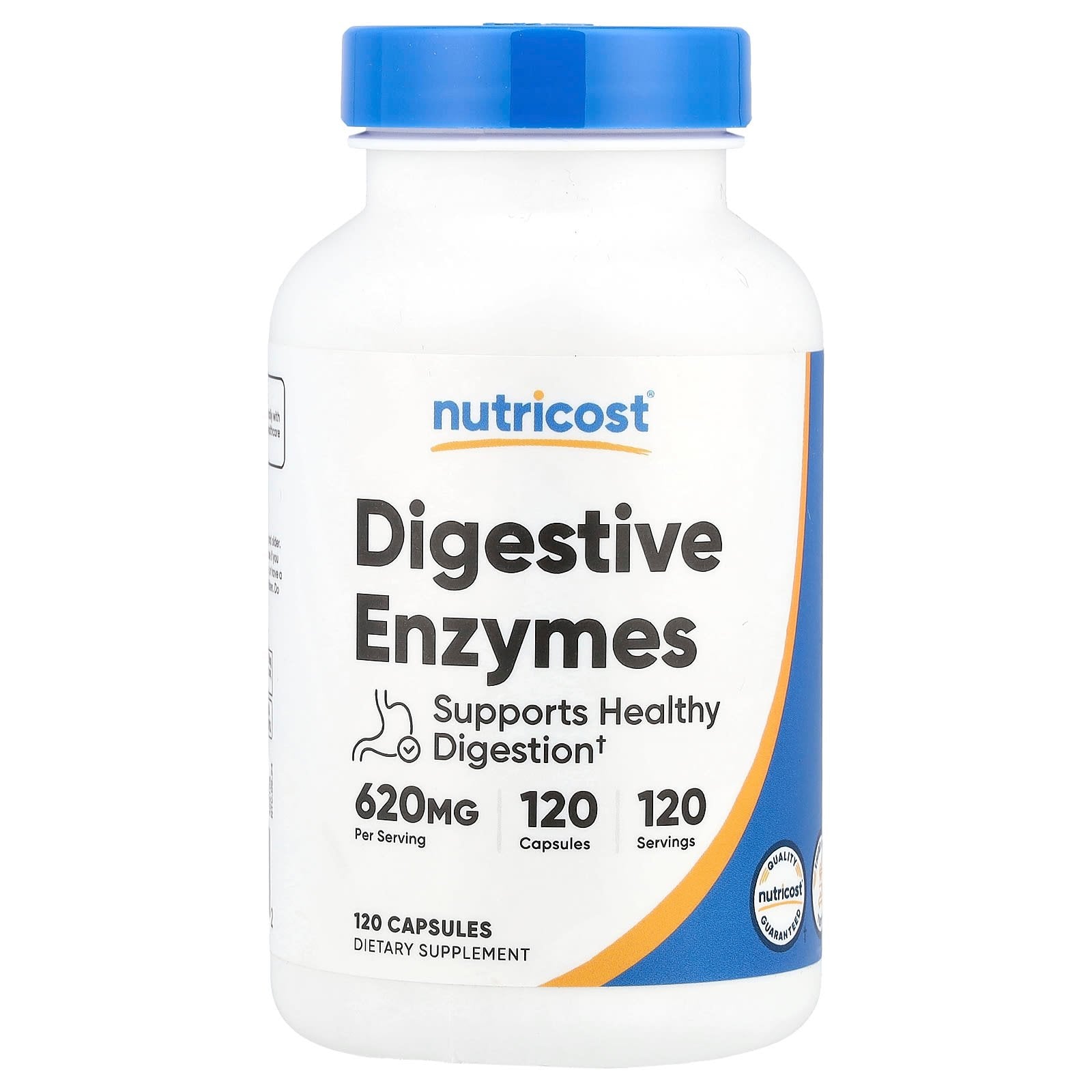 Nutricost Digestive Enzymes baksida näringsfakta