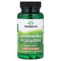 Swanson Lactobacillus Acidophilus baksida näringsfakta