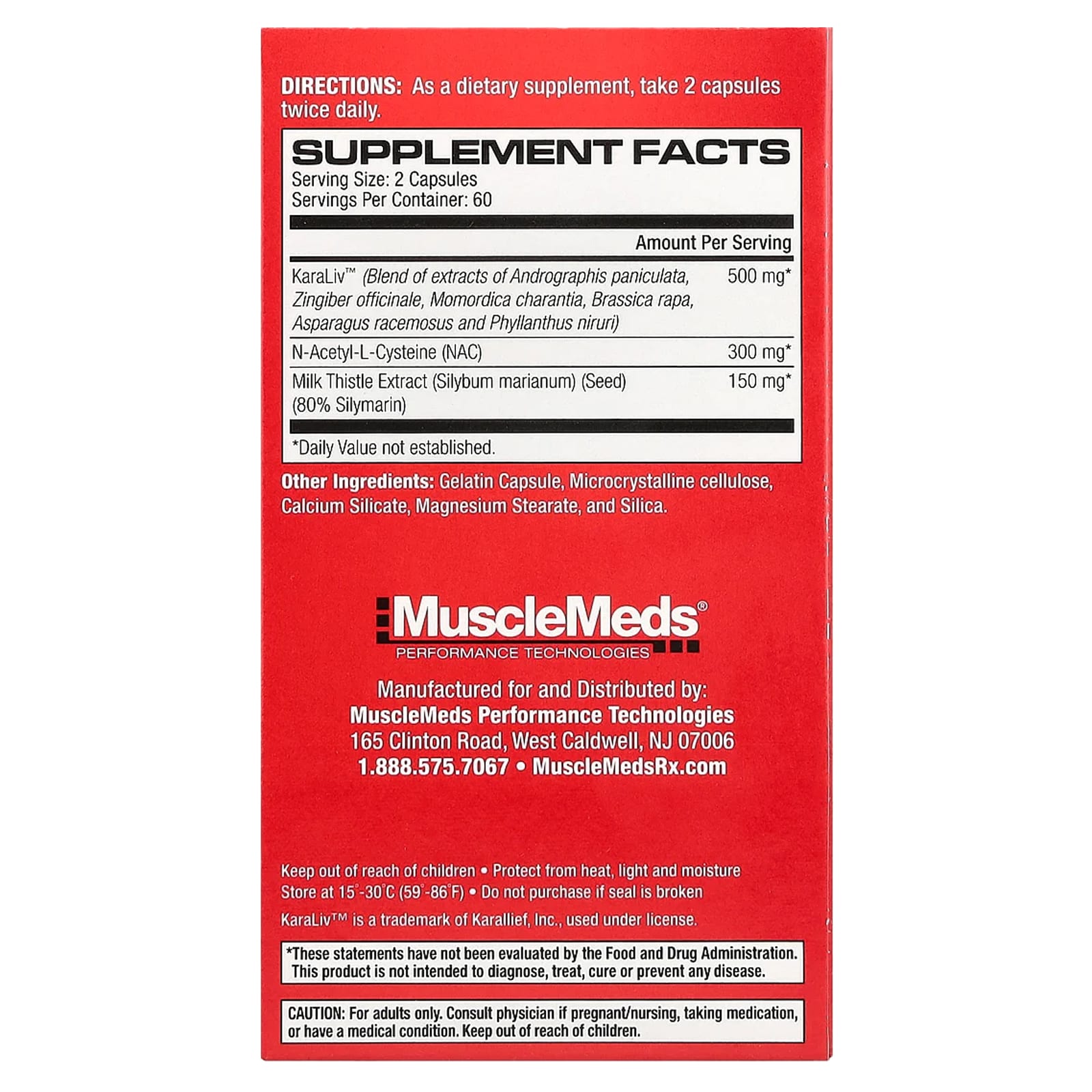 MuscleMeds - Liver Detox & Defend - 120 Caps