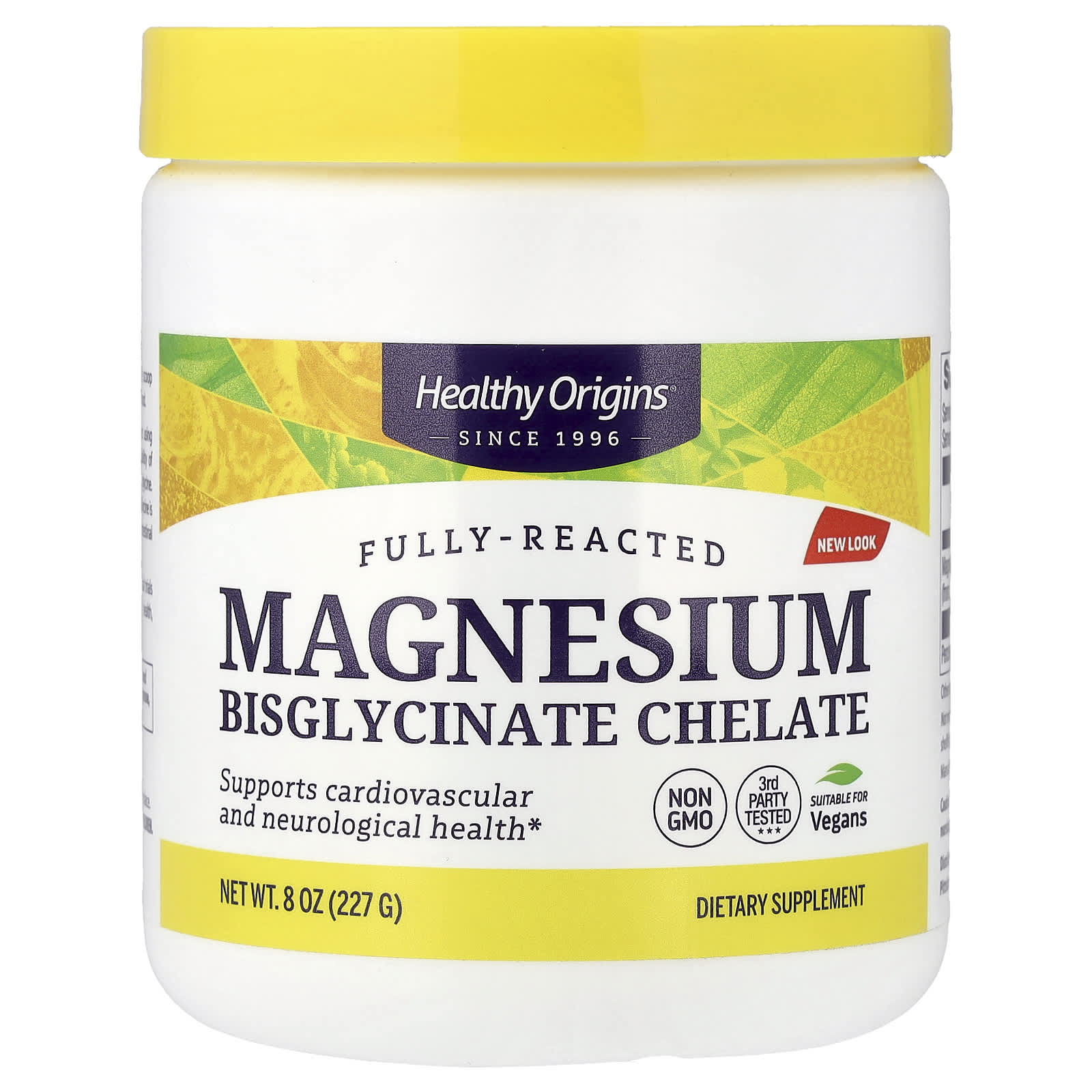 Healthy Origins - Täysin reagoitunut magnesiumbisglycinaatti-kelaatti