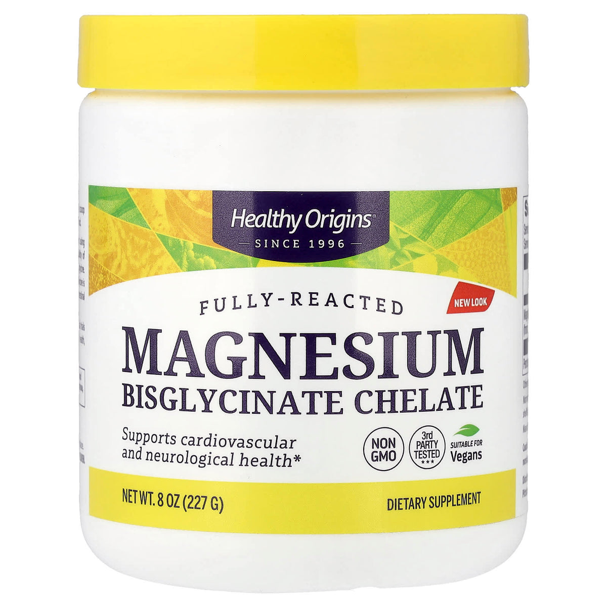 Healthy Origins - Täysin reagoitunut magnesiumbisglycinaatti-kelaatti