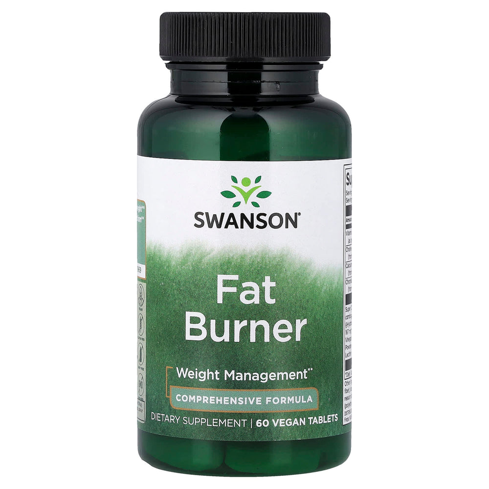 Swanson Fat Burner baksida med näringsinformation