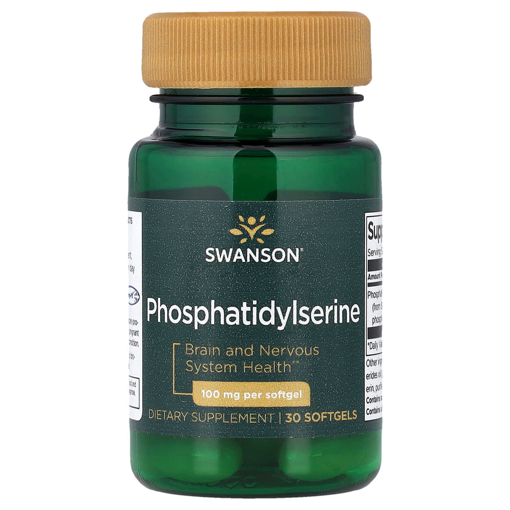 Swanson Phosphatidylserine baksida näringsfakta