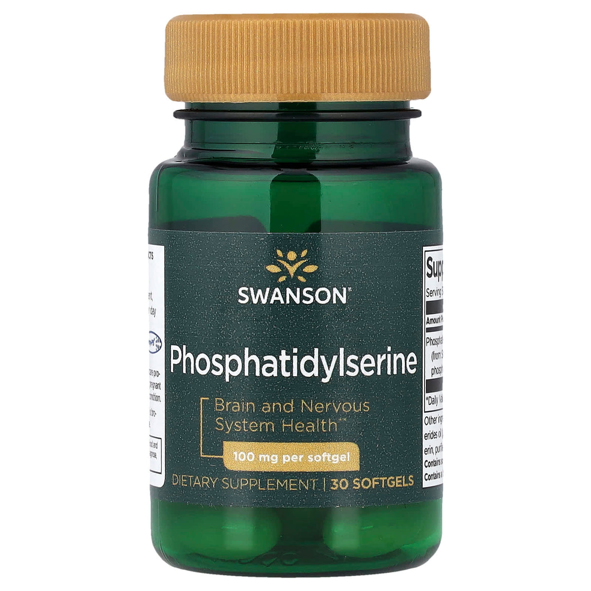 Swanson Phosphatidylserine baksida näringsfakta