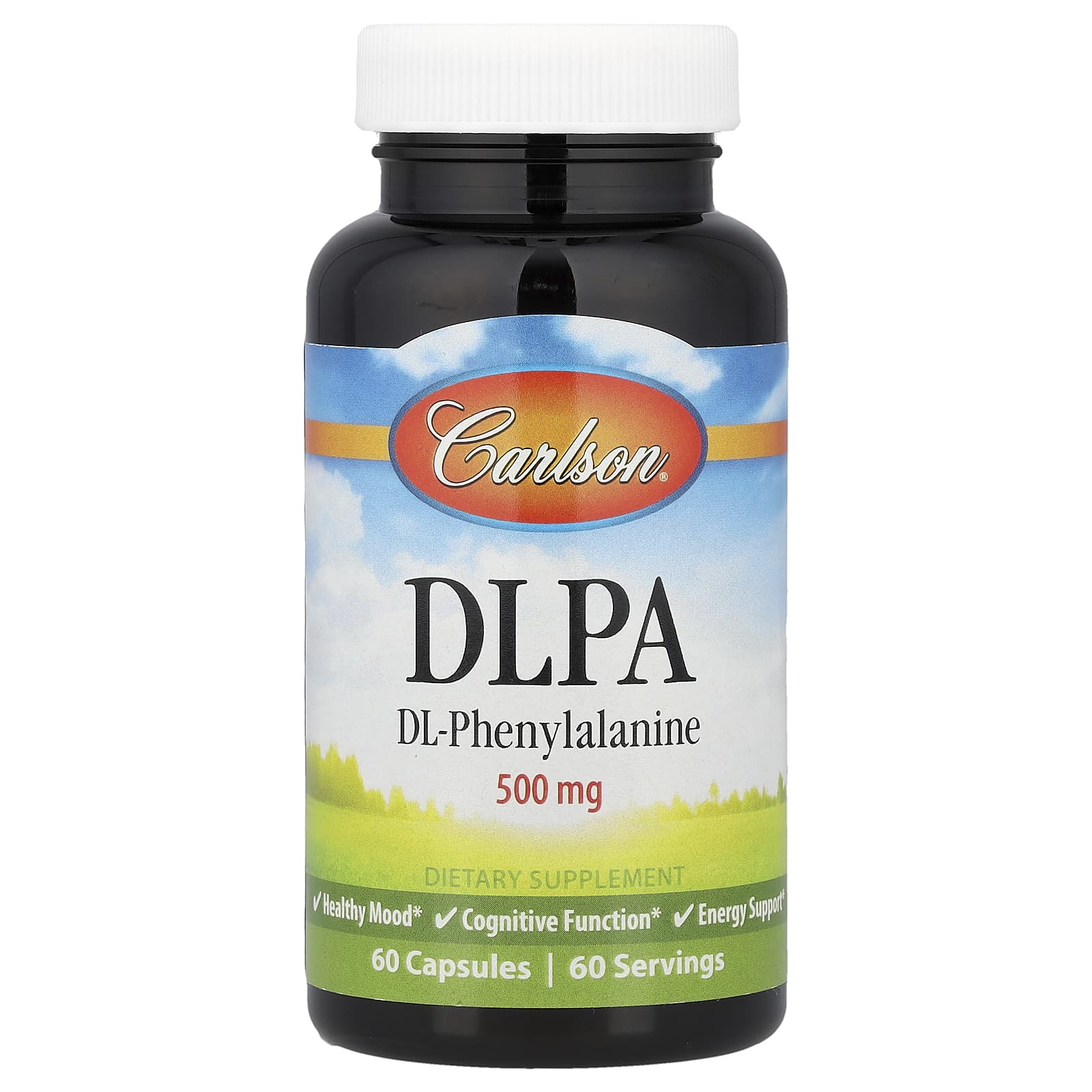 DLPA 500 mg baksida näringsfakta