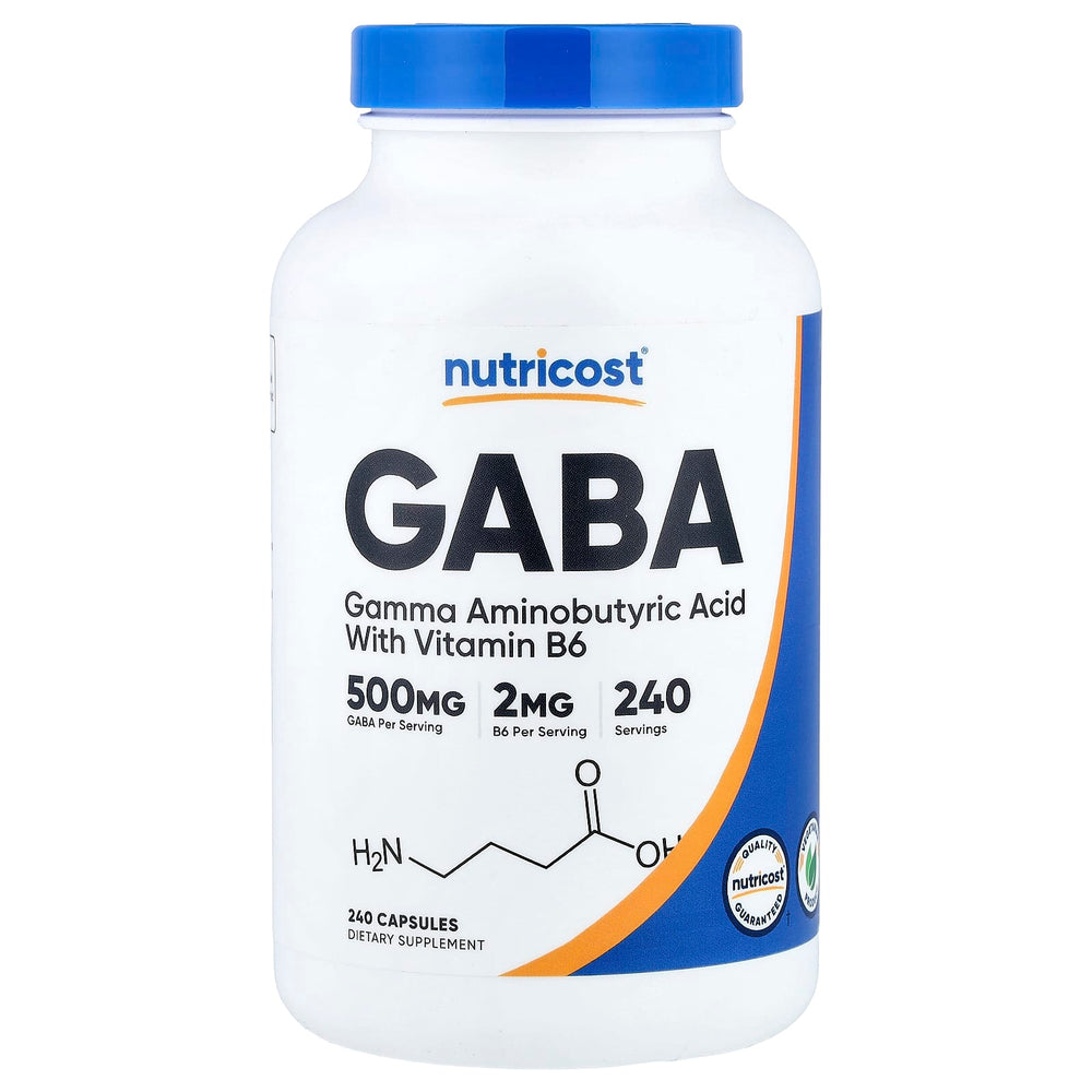 Nutricost GABA kapsel närbild