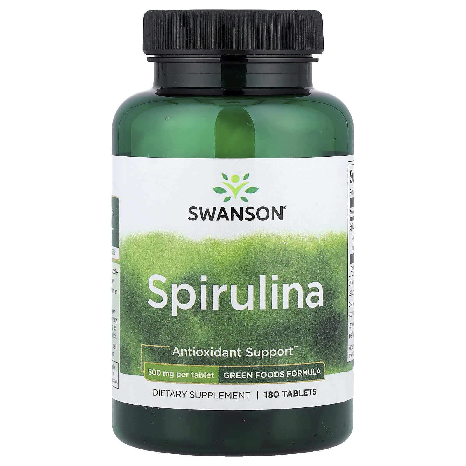 Swanson Spirulina ingredienser lista