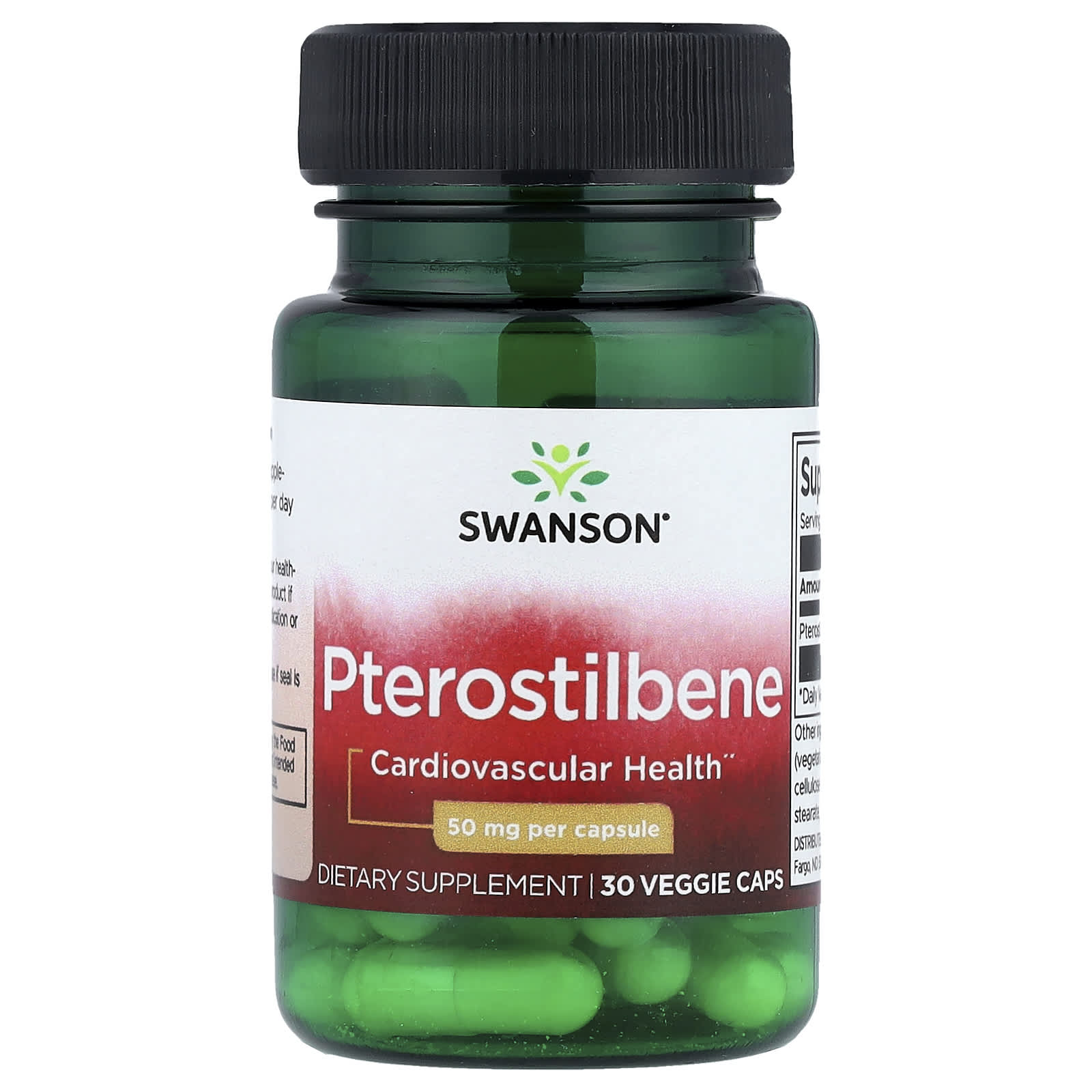 Swanson - Pterostilben - 30 Veggie Kapsler