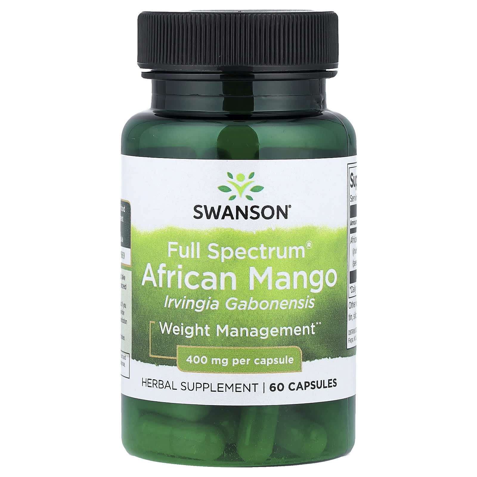 African Mango – Full Spectrum baksida näringsfakta