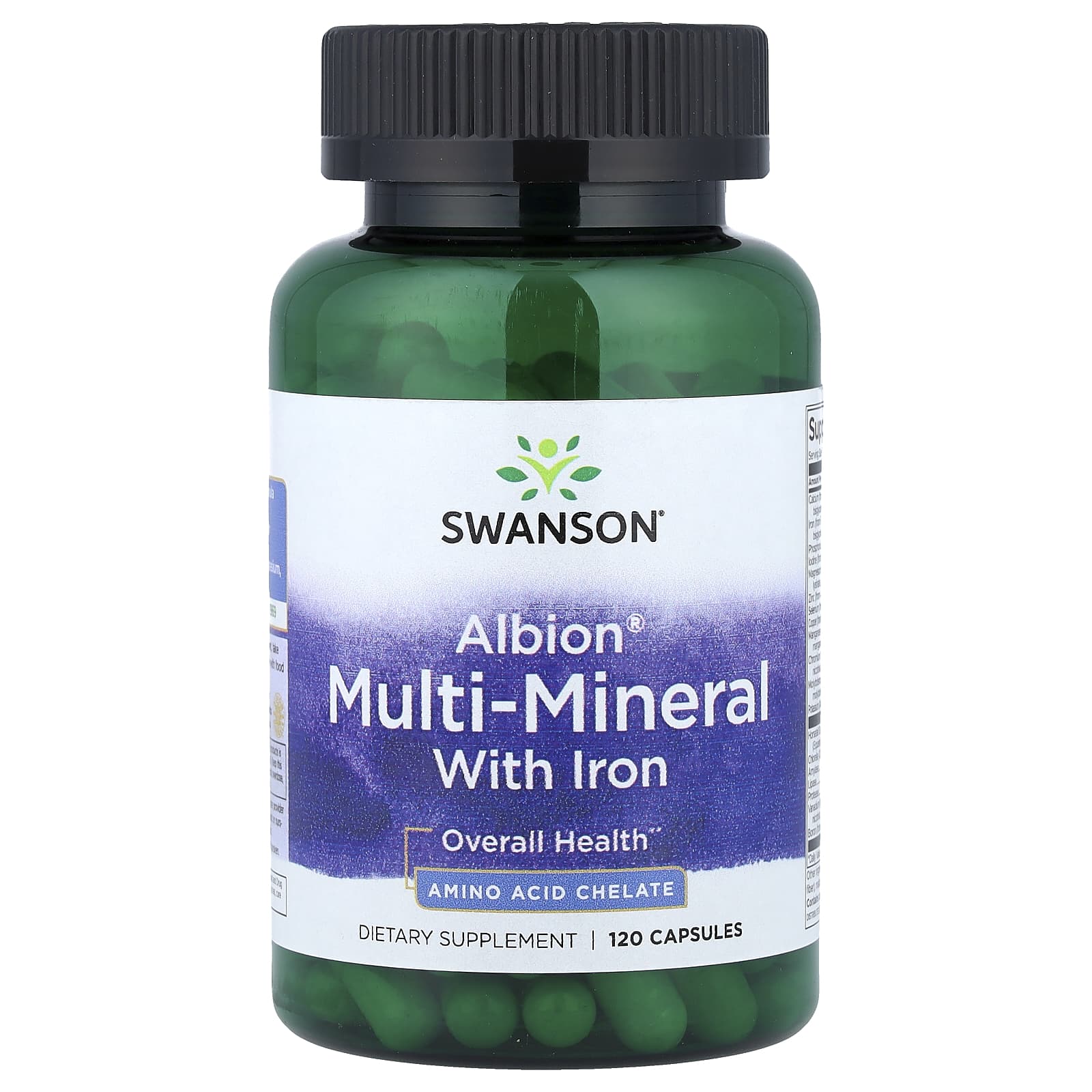 Swanson - Multimineral med Jern - 120 Kapsler