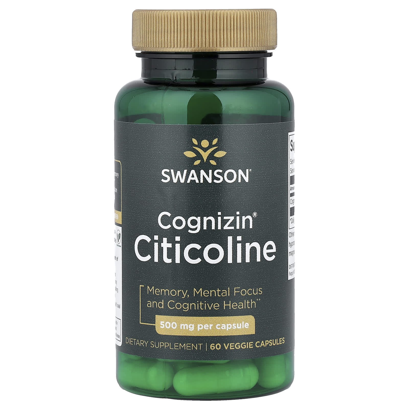 Swanson Cognizin Citicoline 60 Vcaps framsida