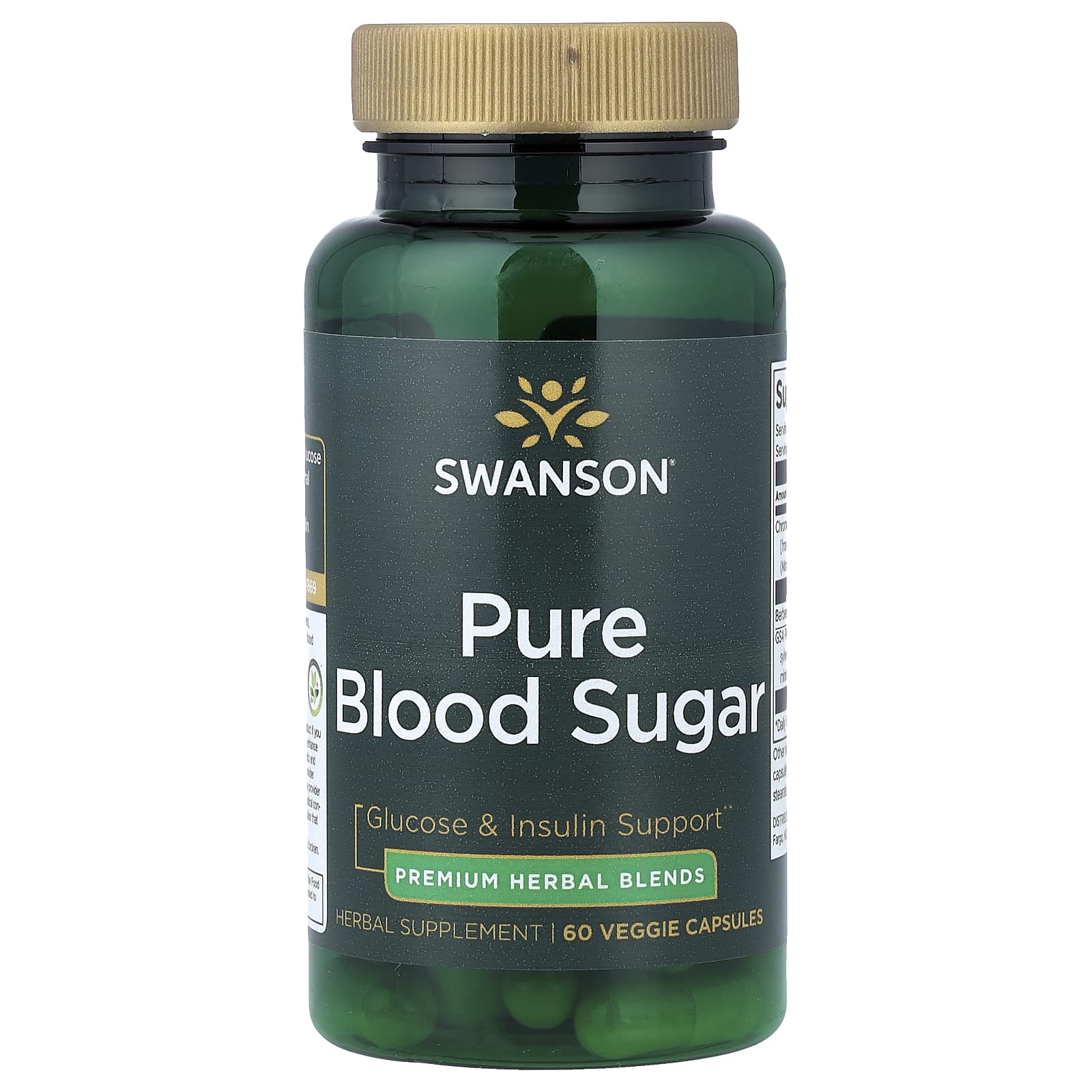 Swanson Pure Blood Sugar 60 Vcaps framsida