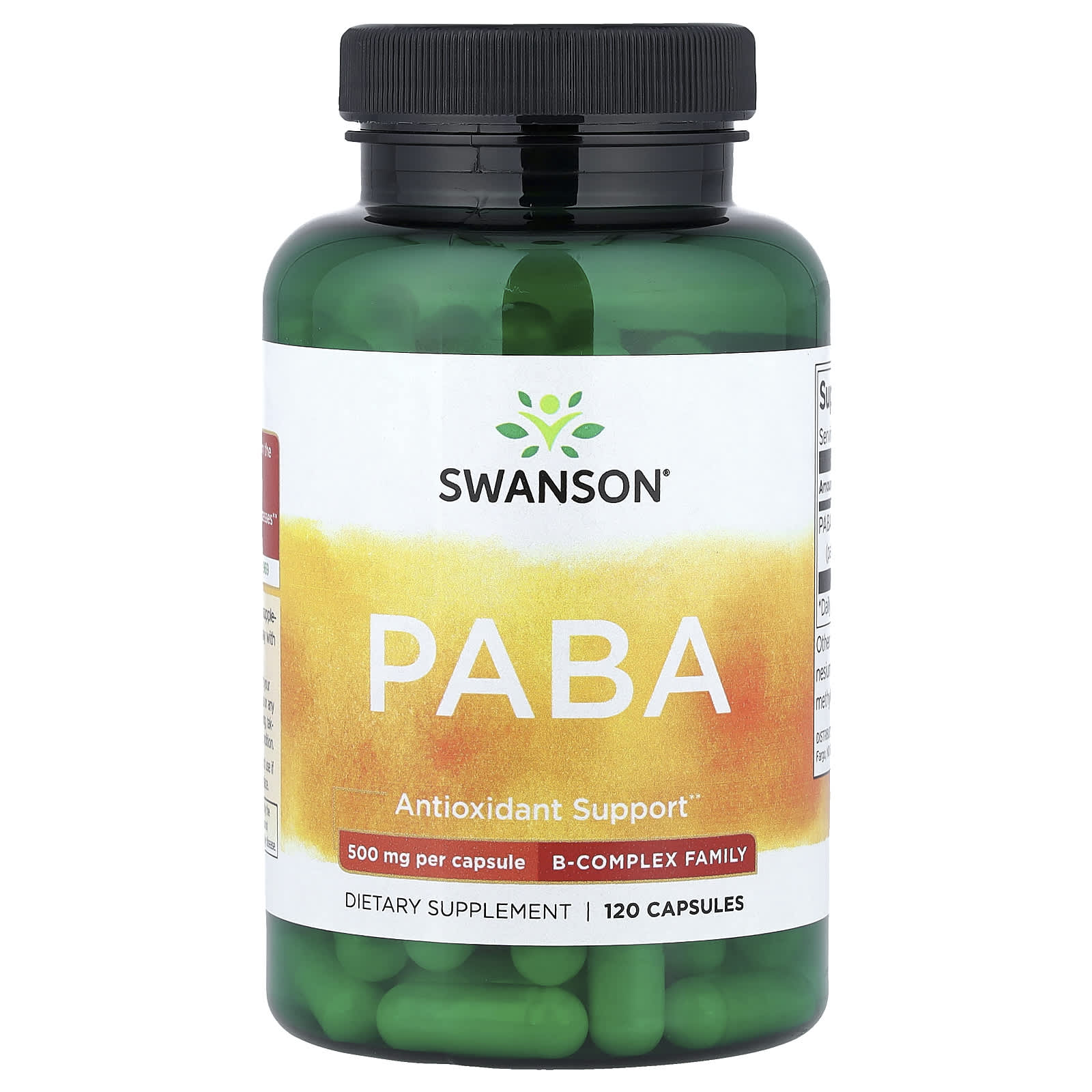 Swanson PABA 120 kapslar framsida