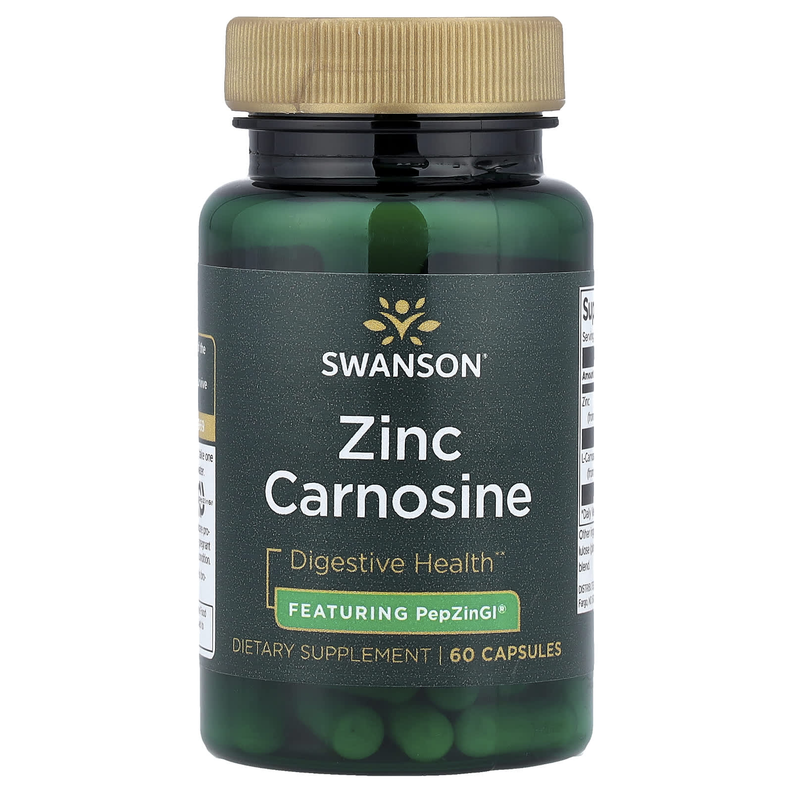 Zinc Carnosine – PepZinGI® Formula baksida
