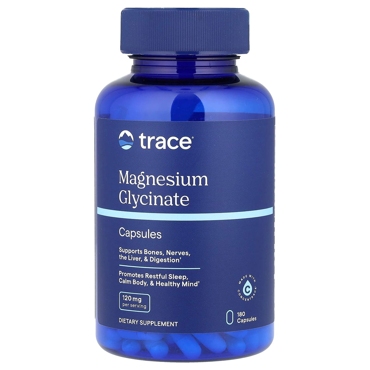 Trace Minerals Magnesium Glycinate baksida näringsfakta